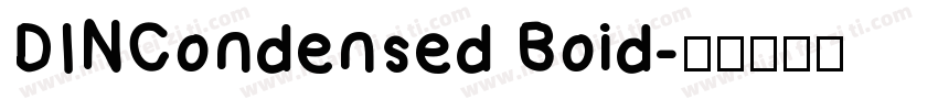 DINCondensed Boid字体转换